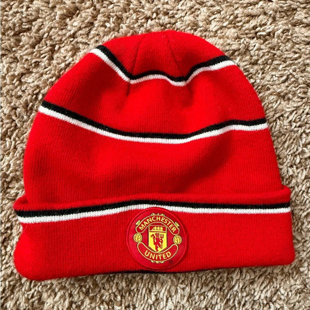 Manchester United FC Official Knit Beanie Hat